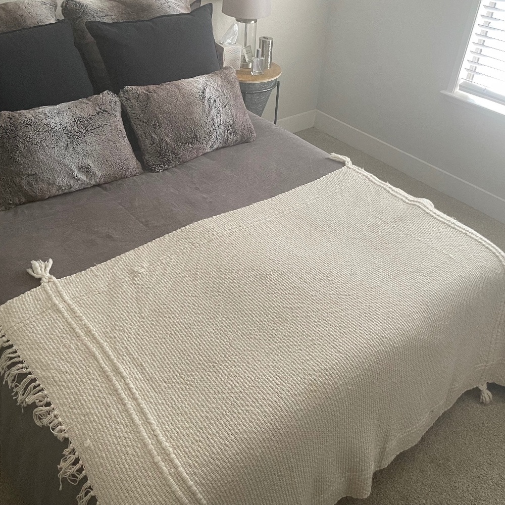 🛍️Cozy Threshold Throw - 60" x 48", Cotton & Acrylic Blend
